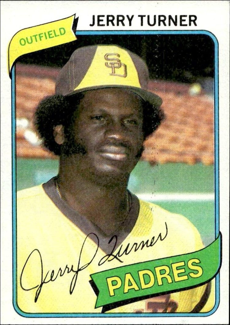 Jerry Turner 1980 Topps Jerry Turner #133 baseball trading card front