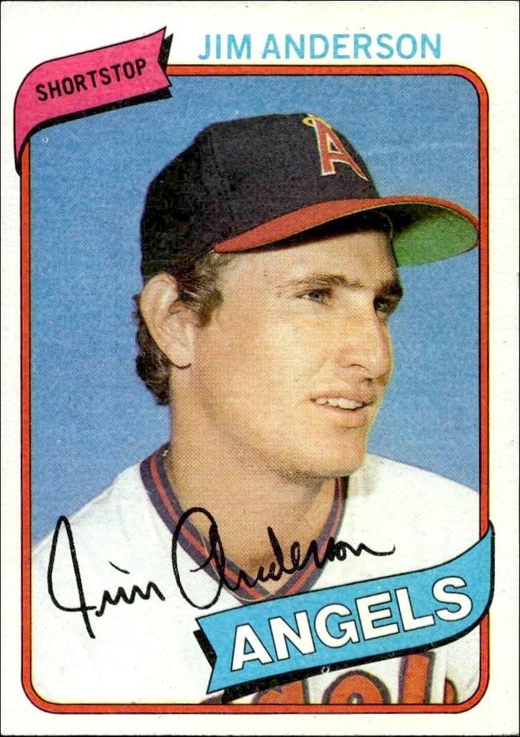 Jim Anderson 1980 Topps Jim Anderson #183 baseball trading card front