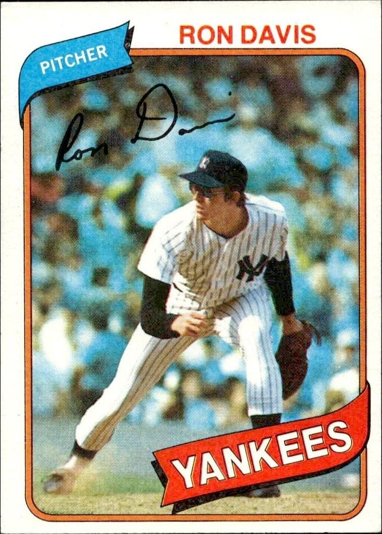Ron Davis 1980 Topps Ron Davis #179 baseball trading card front