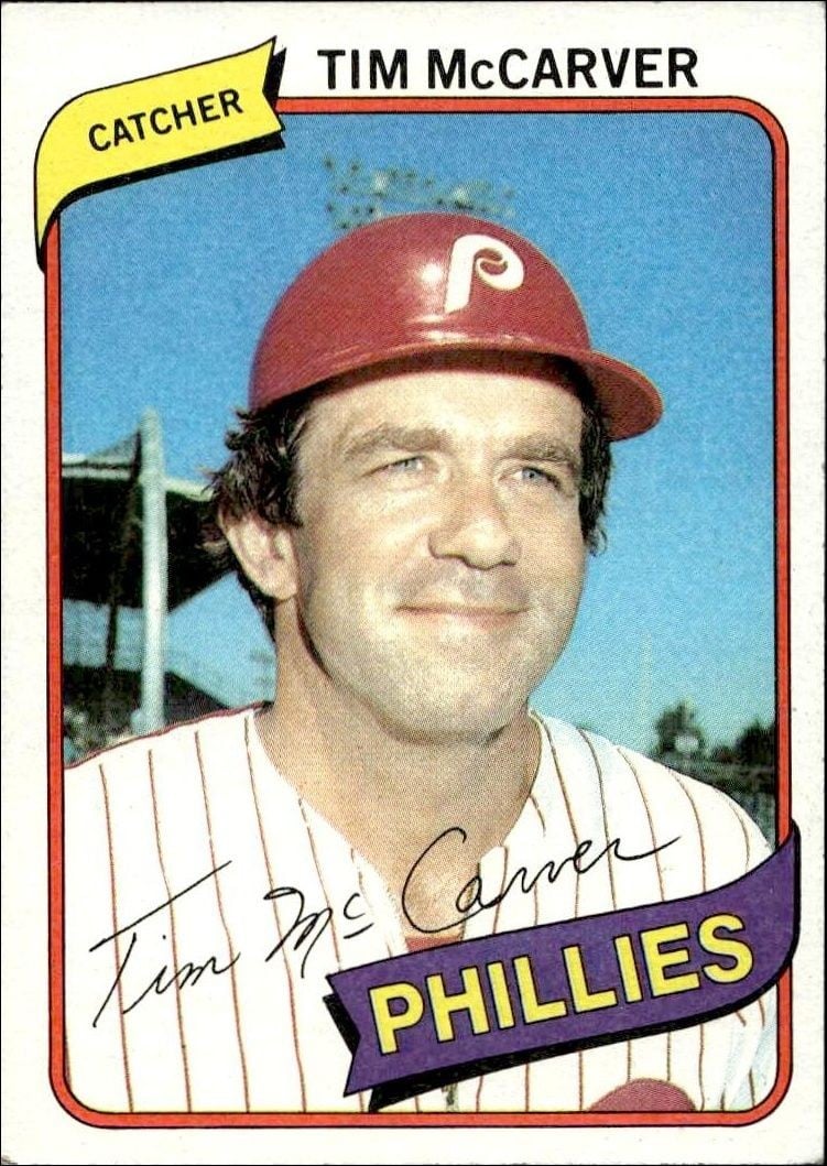 1980 Topps Tim McCarver #178 trading card