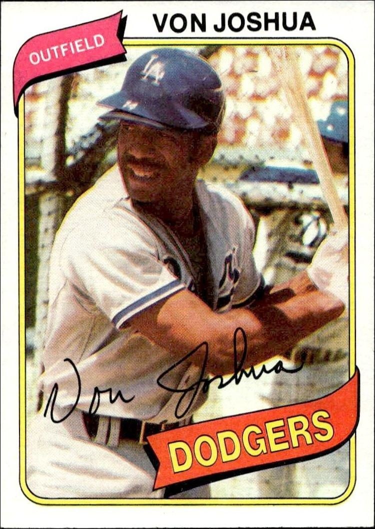 Von Joshua 1980 Topps Von Joshua #209 baseball trading card front