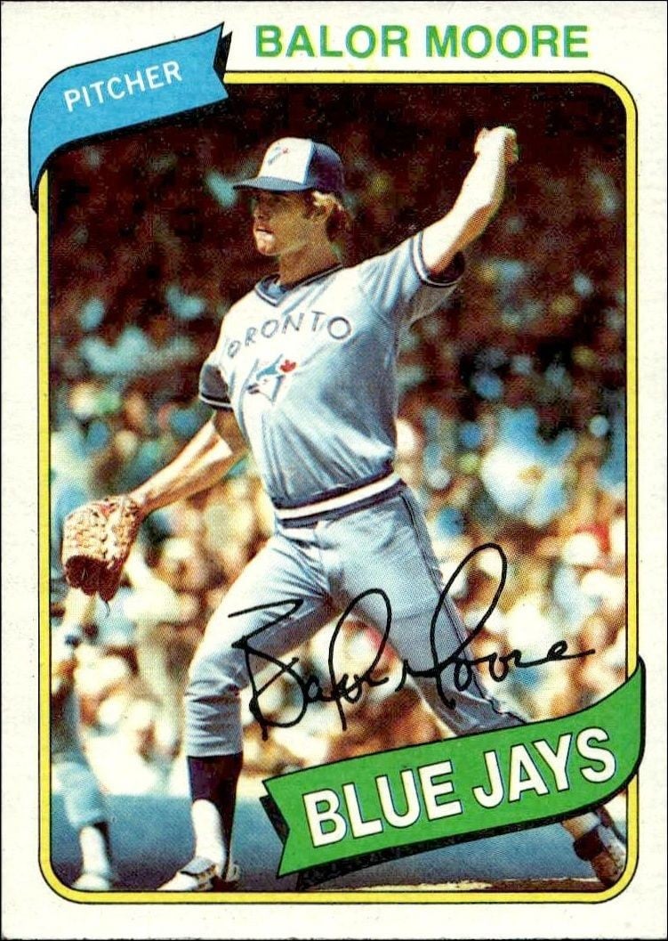Balor Moore 1980 Topps Balor Moore #19 baseball trading card front