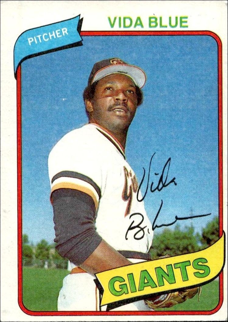 1980 Topps Vida Blue #30 trading card