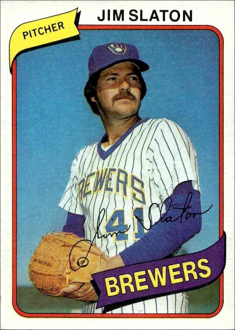 1980 Topps Jim Slaton #24 trading card