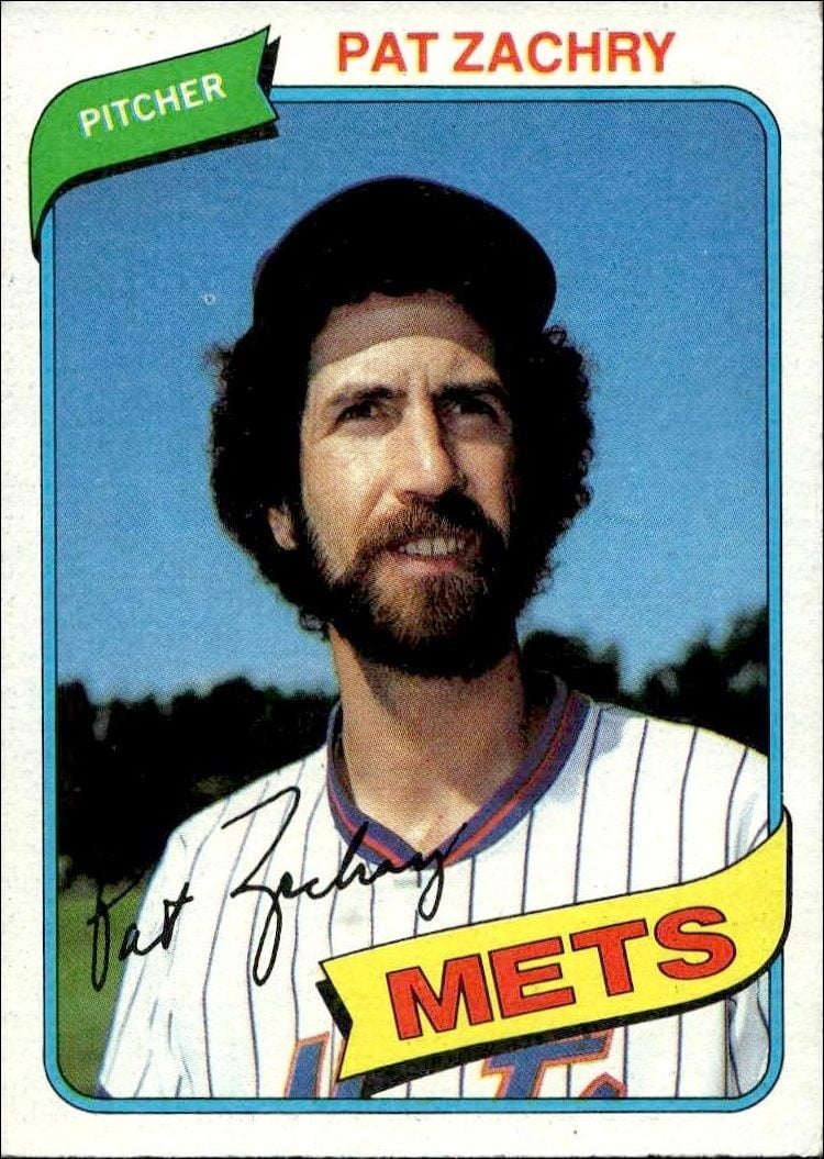 Pat Zachry 1980 Topps Pat Zachry #428 baseball trading card front