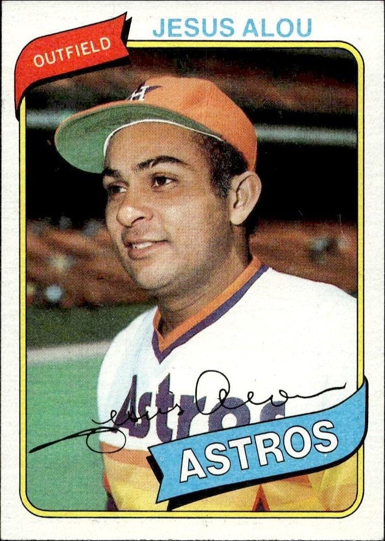 Jesus Alou 1980 Topps Jesus Alou #593 baseball trading card front
