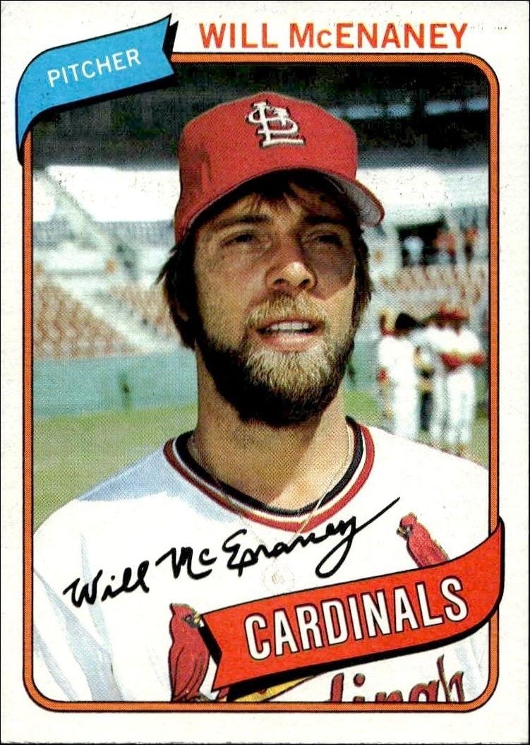 Will McEnaney 1980 Topps Will McEnaney #563 baseball trading card front