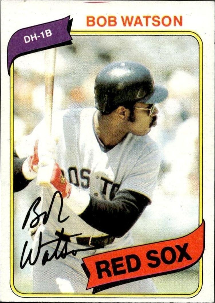 Bob Watson 1980 Topps Bob Watson #480 baseball trading card front