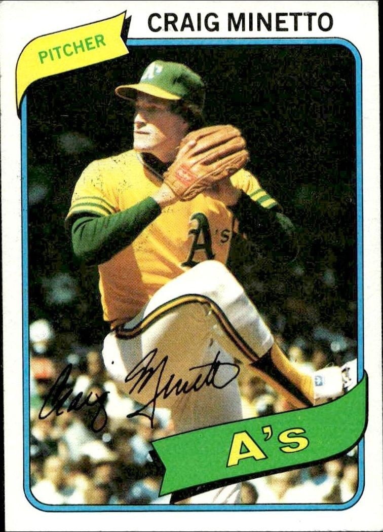 Craig Minetto 1980 Topps Craig Minetto #494 baseball trading card front