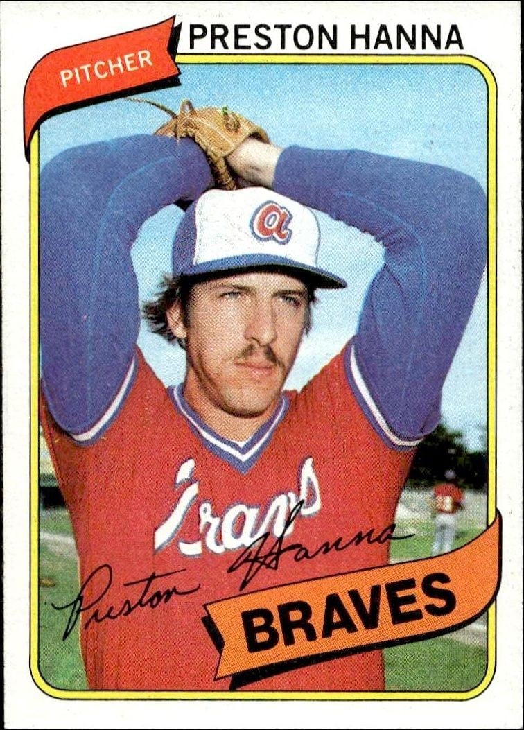 Preston Hanna 1980 Topps Preston Hanna #489 baseball trading card front