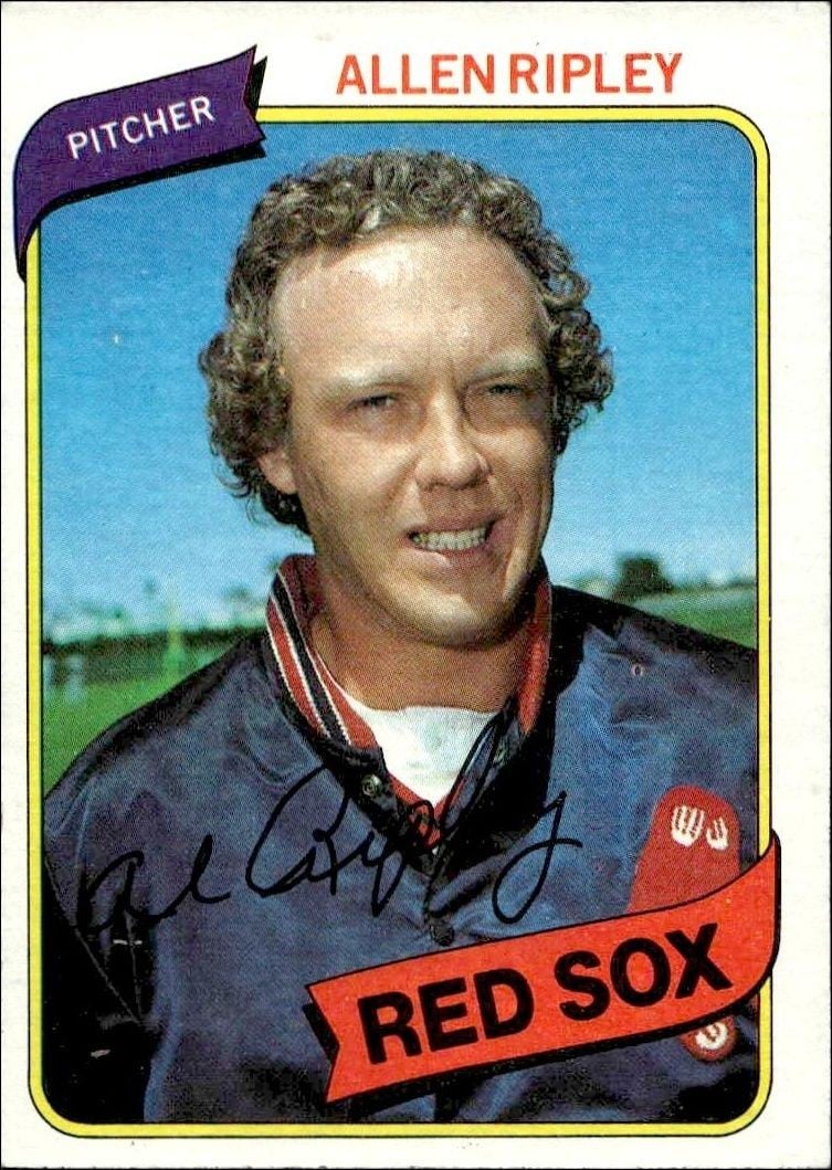 Allen Ripley 1980 Topps Allen Ripley #413 baseball trading card front