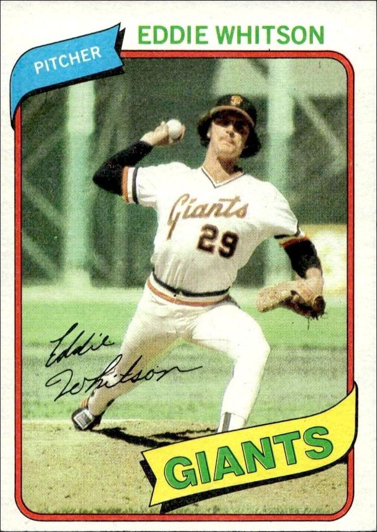Eddie Whitson 1980 Topps Eddie Whitson #561 baseball trading card front