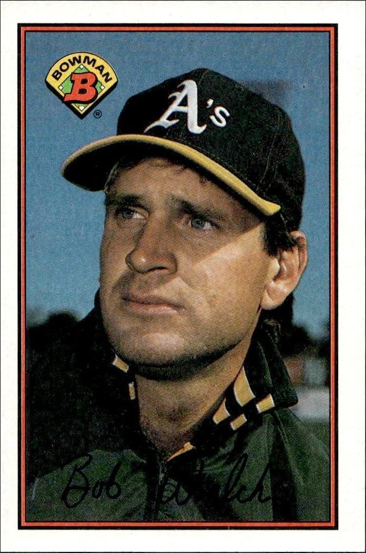 Bob Welch 1989 Bowman Bob Welch #186 baseball trading card front