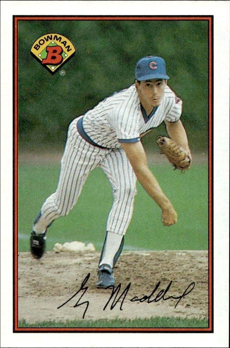 1989 Bowman Greg Maddux #284 trading card