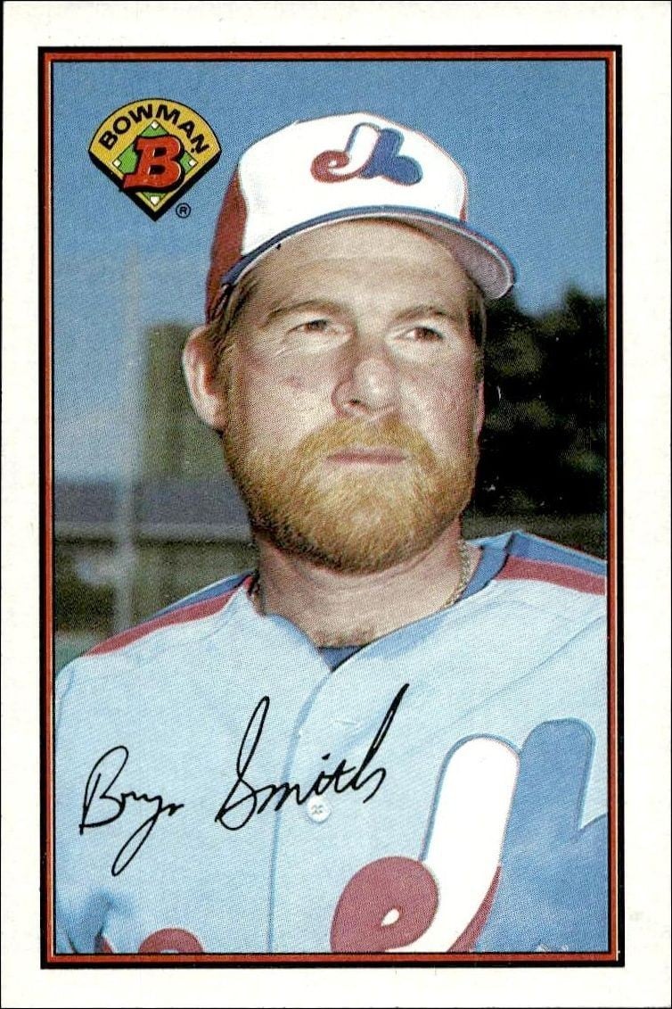 Bryn Smith 1989 Bowman Bryn Smith #353 baseball trading card front