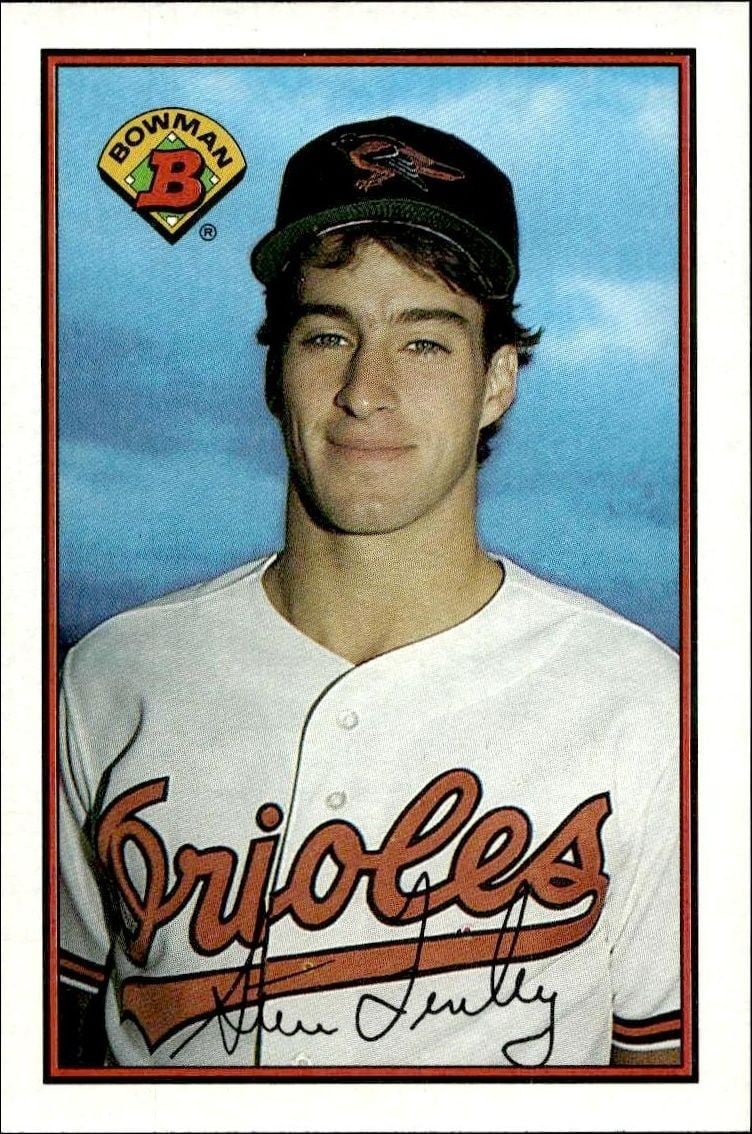 Steve Finley 1989 Bowman Steve Finley #15 baseball trading card front