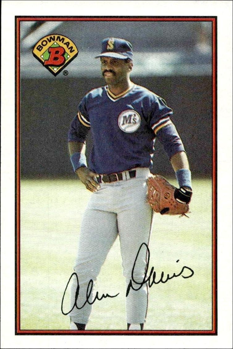 Alvin Davis 1989 Bowman Alvin Davis #215 baseball trading card front