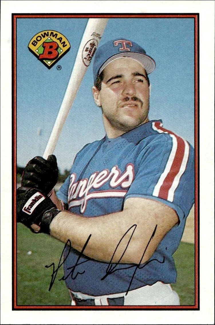 Pete Incaviglia 1989 Bowman Pete Incaviglia #238 baseball trading card front