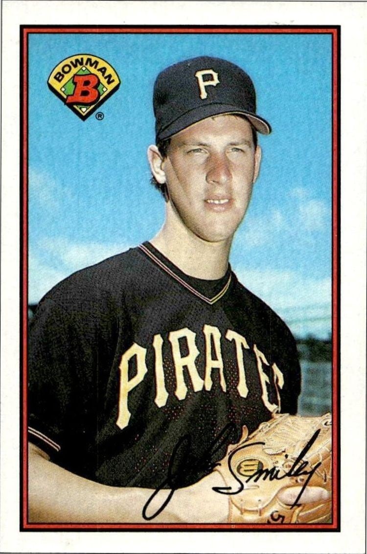John Smiley 1989 Bowman John Smiley #413 baseball trading card front