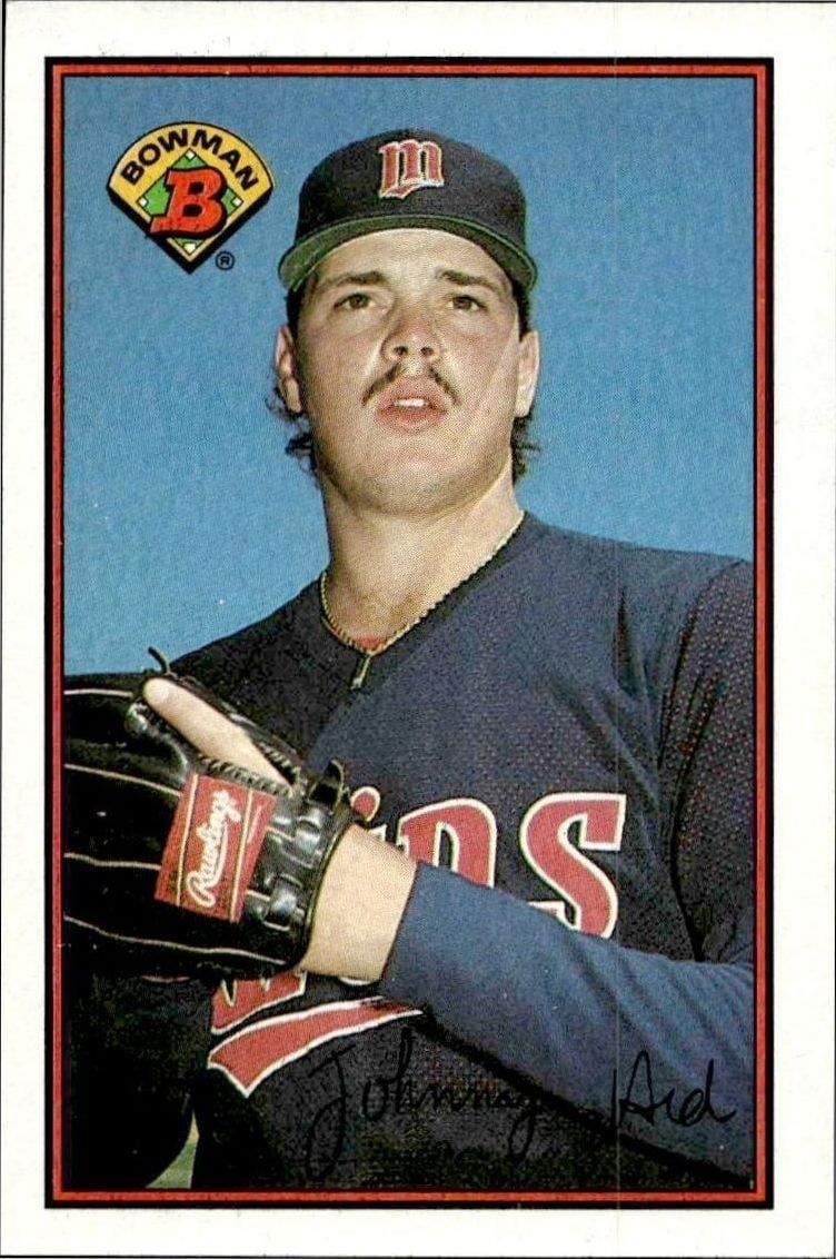 Johnny Ard 1989 Bowman Johnny Ard #153 baseball trading card front