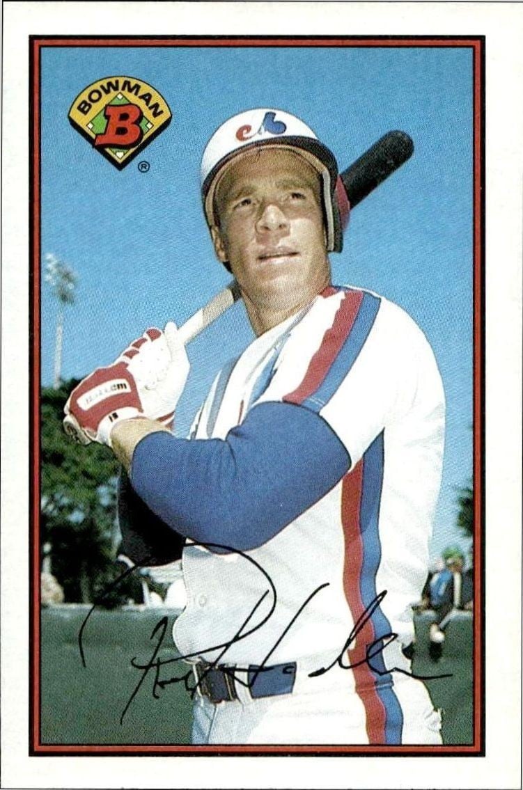 Rex Hudler 1989 Bowman Rex Hudler #364 baseball trading card front