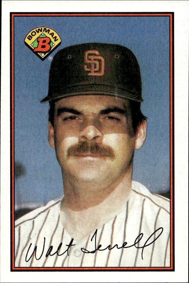 Walt Terrell 1989 Bowman Walt Terrell #445 baseball trading card front