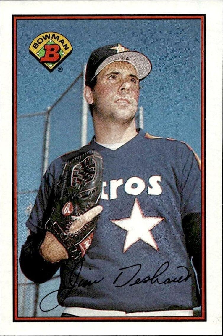 Jim Deshaies 1989 Bowman Jim Deshaies #320 baseball trading card front