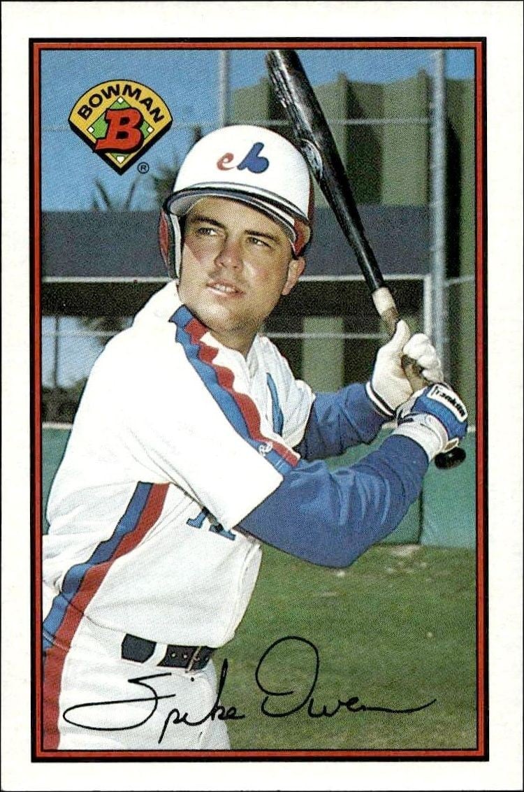 Spike Owen 1989 Bowman Spike Owen #363 baseball trading card front
