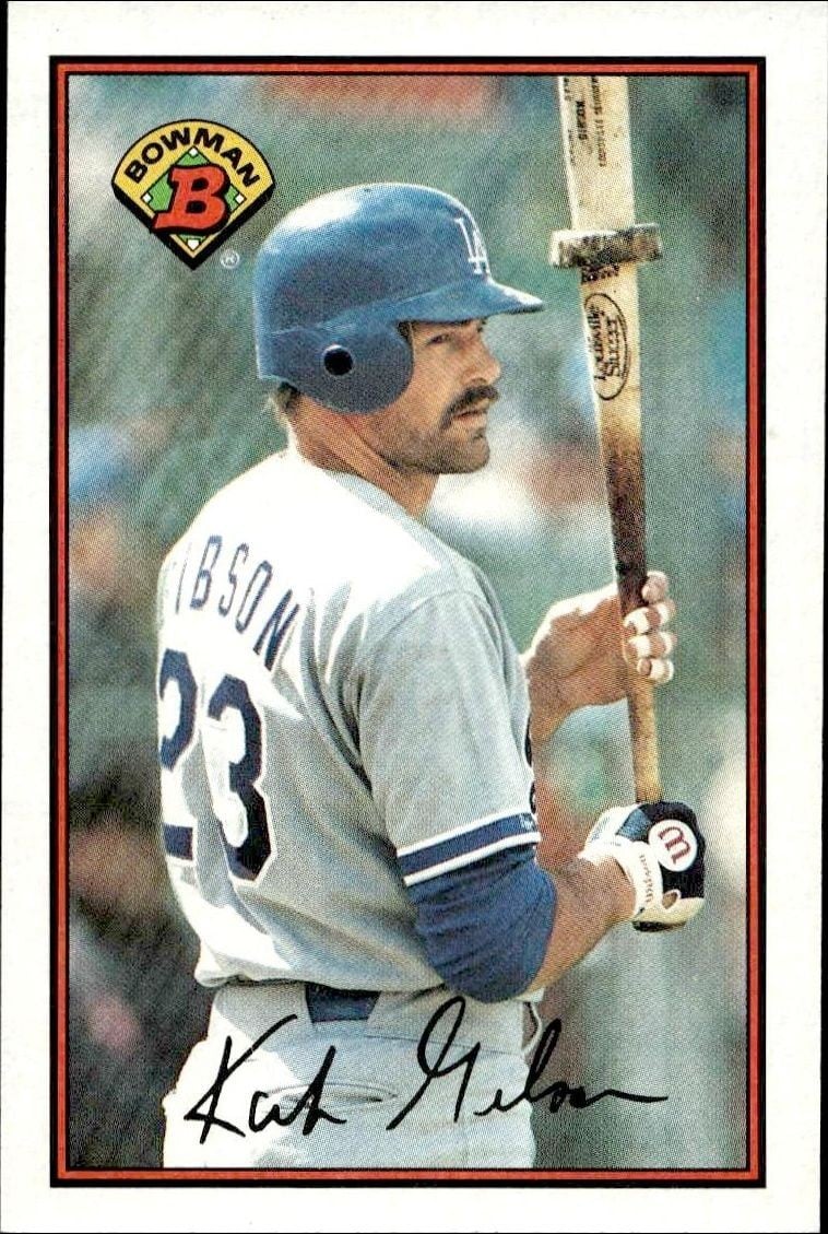 Kirk Gibson 1989 Bowman Kirk Gibson #351 baseball trading card front