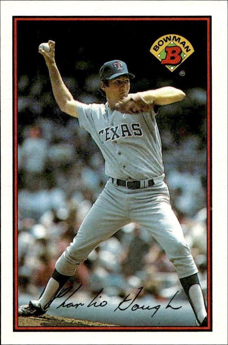 Charlie Hough 1989 Bowman Charlie Hough #224 baseball trading card front