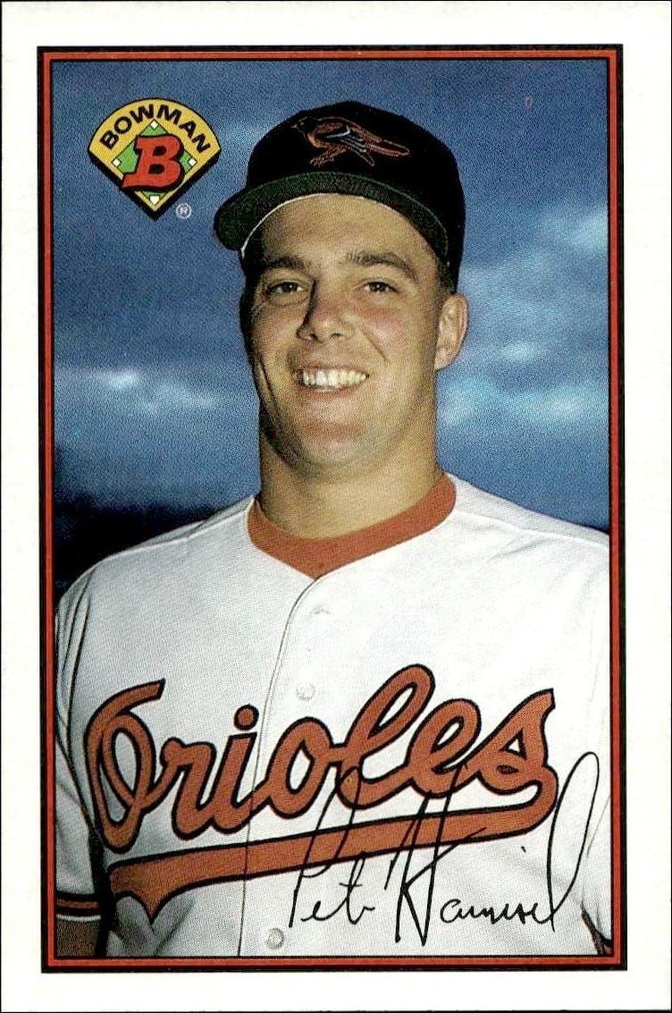 Pete Harnisch 1989 Bowman Pete Harnisch #4 baseball trading card front