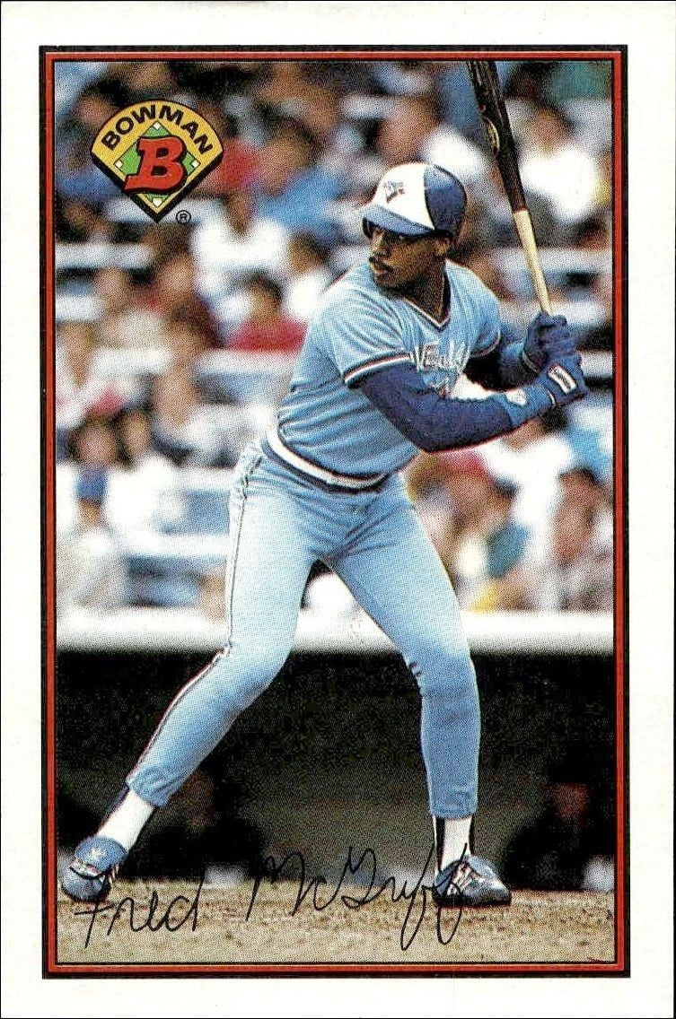 Fred McGriff 1989 Bowman Fred McGriff #253 baseball trading card front