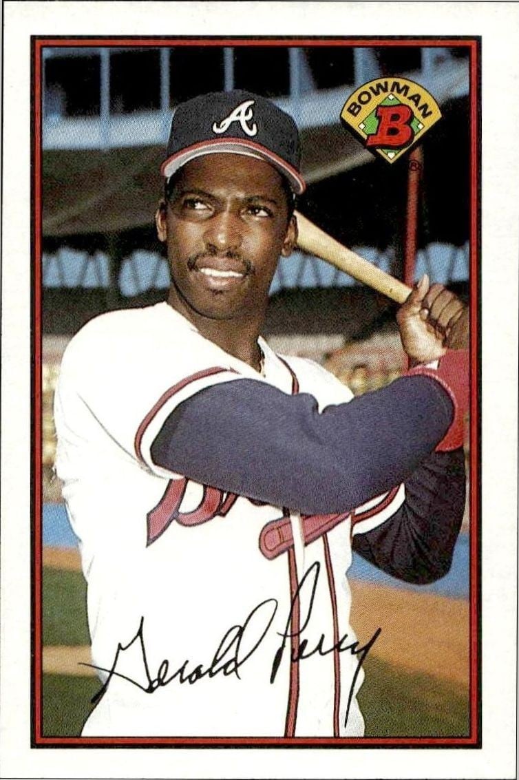 Gerald Perry 1989 Bowman Gerald Perry #273 baseball trading card front