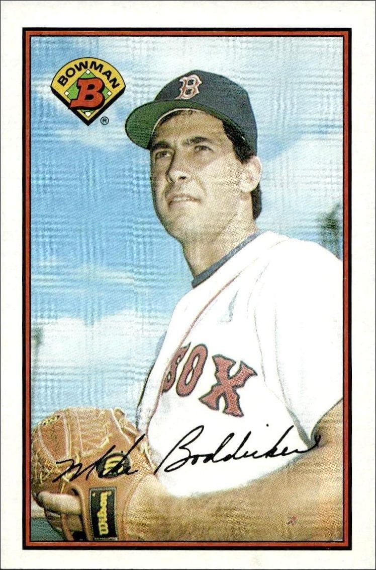 Mike Boddicker 1989 Bowman Mike Boddicker #21 baseball trading card front