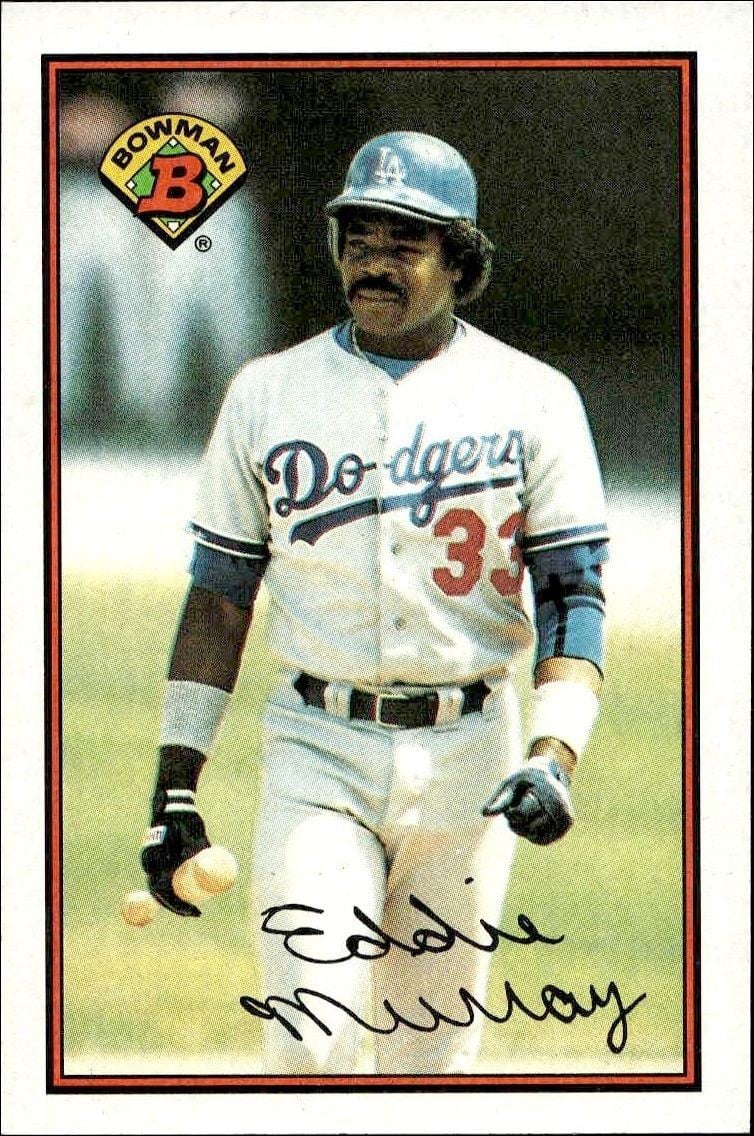 Eddie Murray 1989 Bowman Eddie Murray #346 baseball trading card front