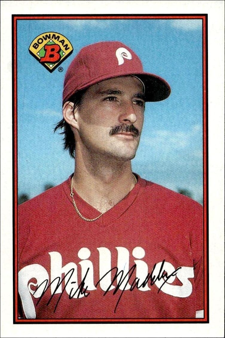 Mike Maddux 1989 Bowman Mike Maddux #391 baseball trading card front
