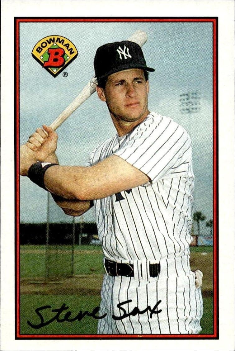 Steve Sax 1989 Bowman Steve Sax #178 baseball trading card front