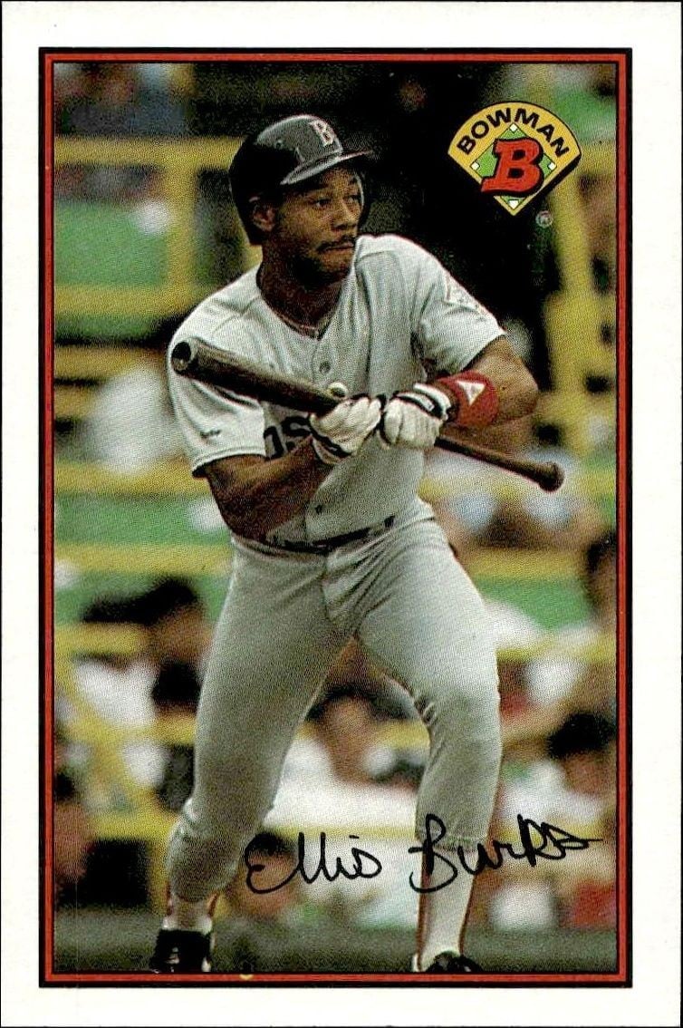 1989 Bowman Ellis Burks #36 trading card