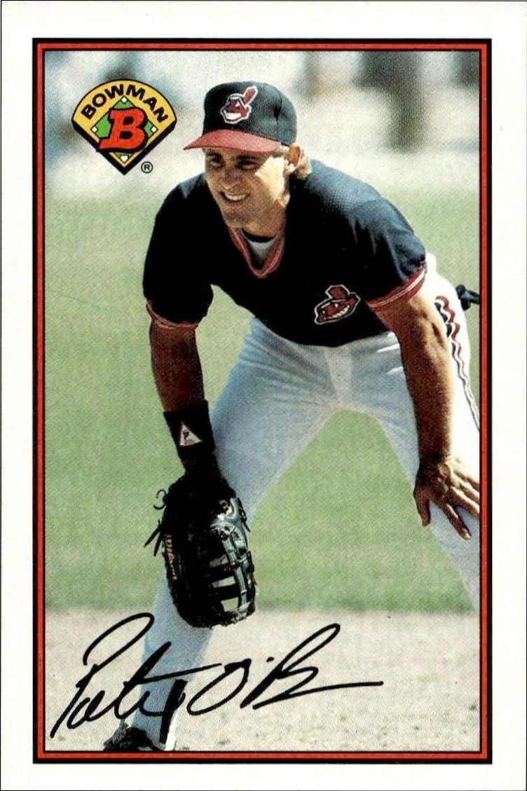 Pete O'Brien 1989 Bowman Pete O'Brien #84 baseball trading card front