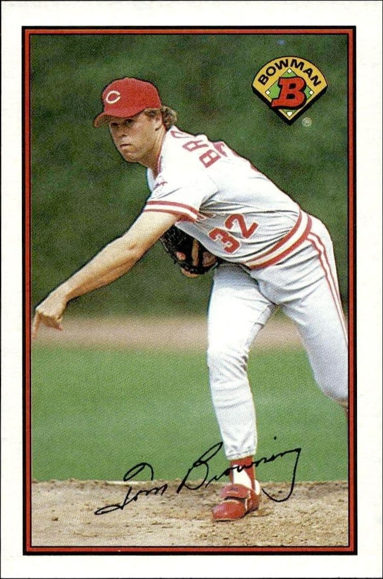 1989 Bowman Tom Browning #306 trading card