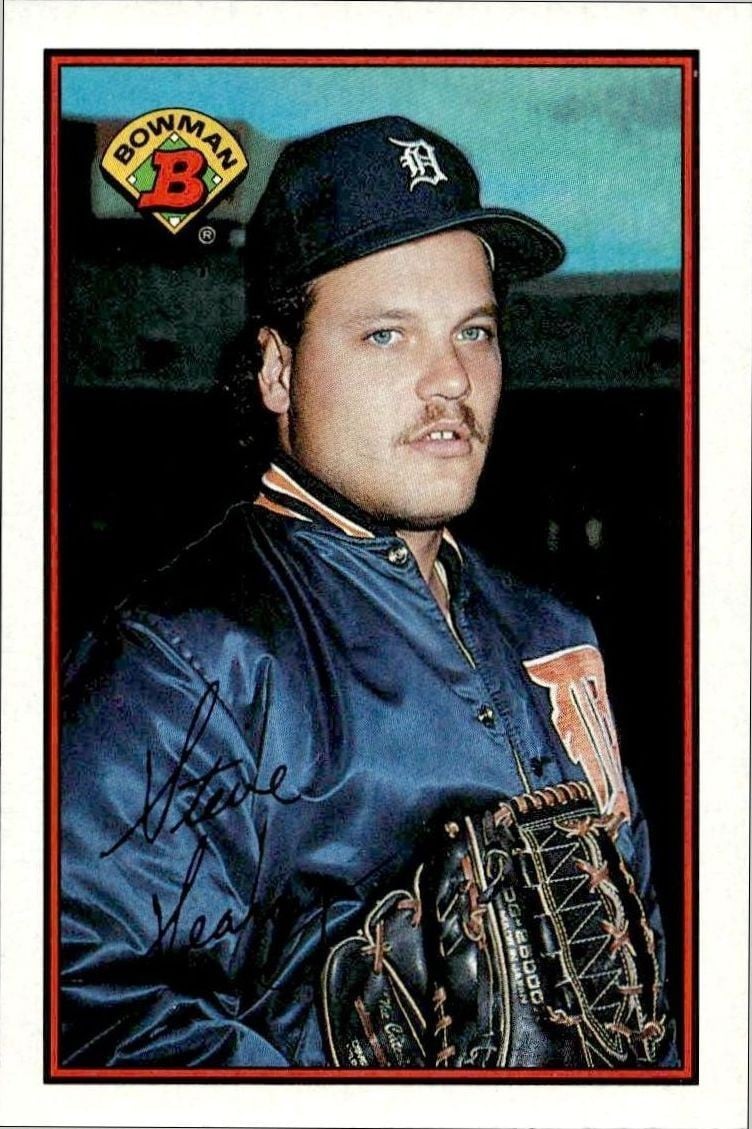 Steve Searcy 1989 Bowman Steve Searcy #95 baseball trading card front