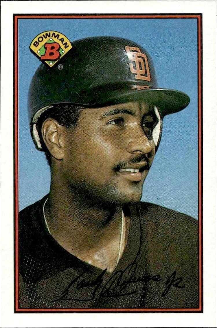 Sandy Alomar, Jr. 1989 Bowman Sandy Alomar, Jr. #454 baseball trading card front