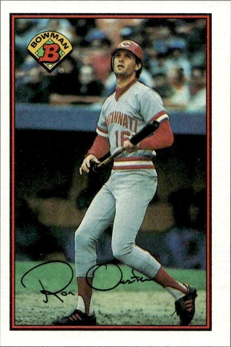 Ron Oester 1989 Bowman Ron Oester #310 baseball trading card front