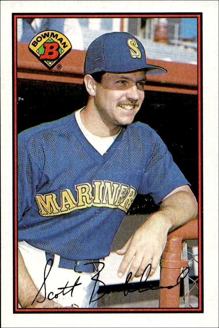 Scott Bankhead 1989 Bowman Scott Bankhead #203 baseball trading card front