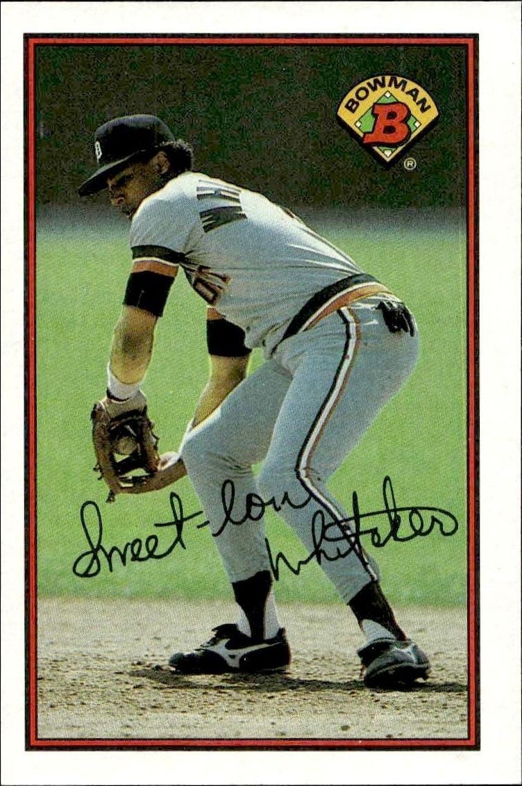 Lou Whitaker 1989 Bowman Lou Whitaker #103 baseball trading card front