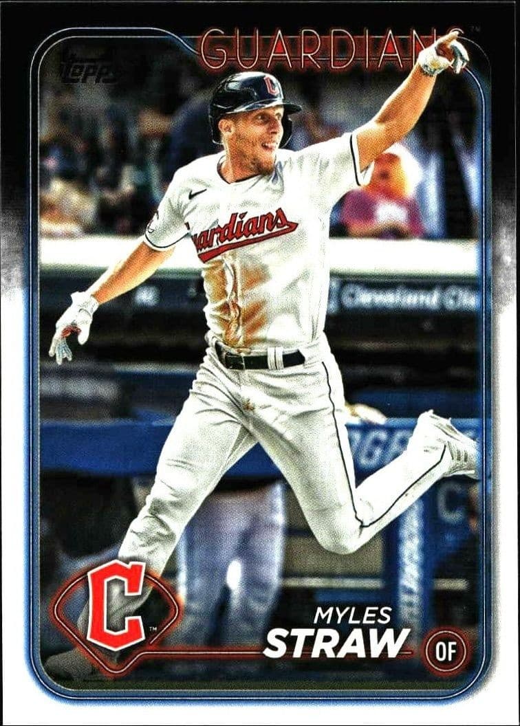 2024 Topps Series 2 Myles Straw #361 trading card