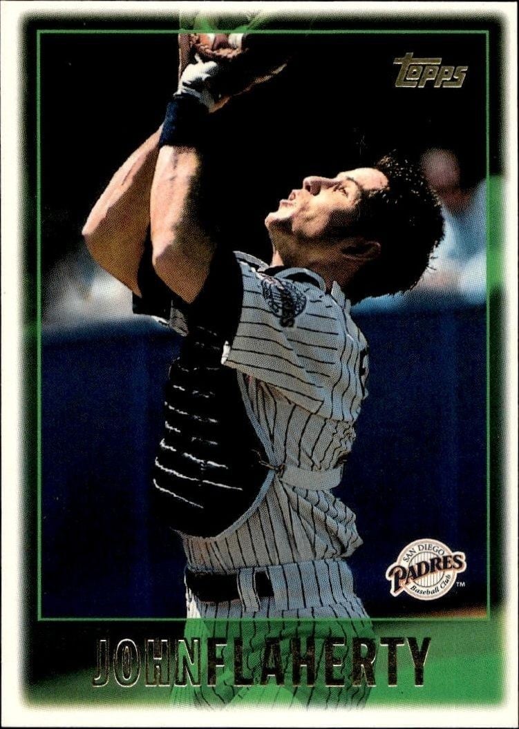 1997 Topps Series 2 John Flaherty #412 trading card