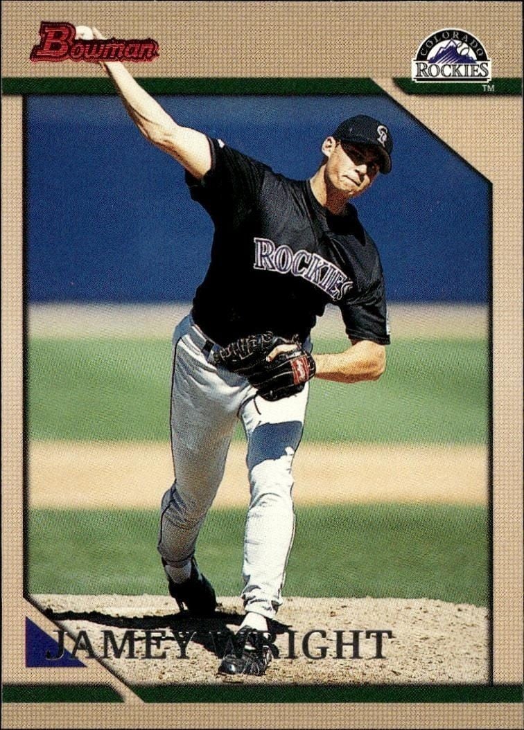 Jamey Wright 1996 Bowman Jamey Wright #137 baseball trading card front