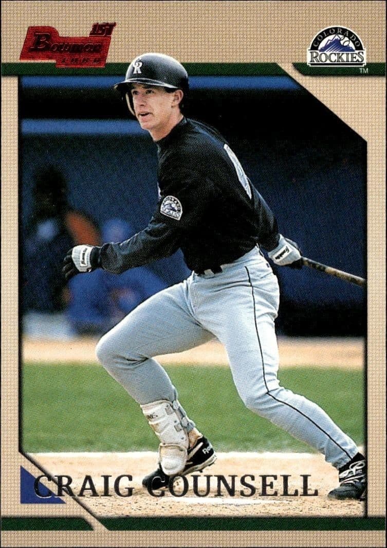 1996 Bowman Craig Counsell #194 trading card