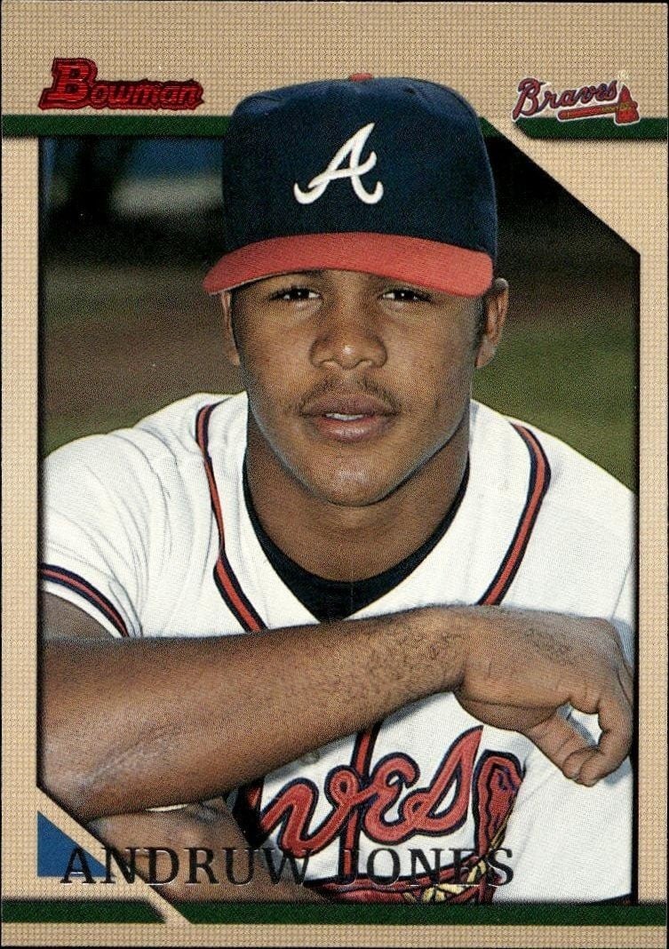 Andruw Jones 1996 Bowman Andruw Jones #192 baseball trading card front
